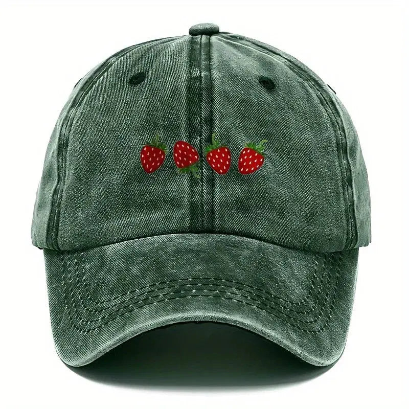 Casquette Motif - Fraise Caporia