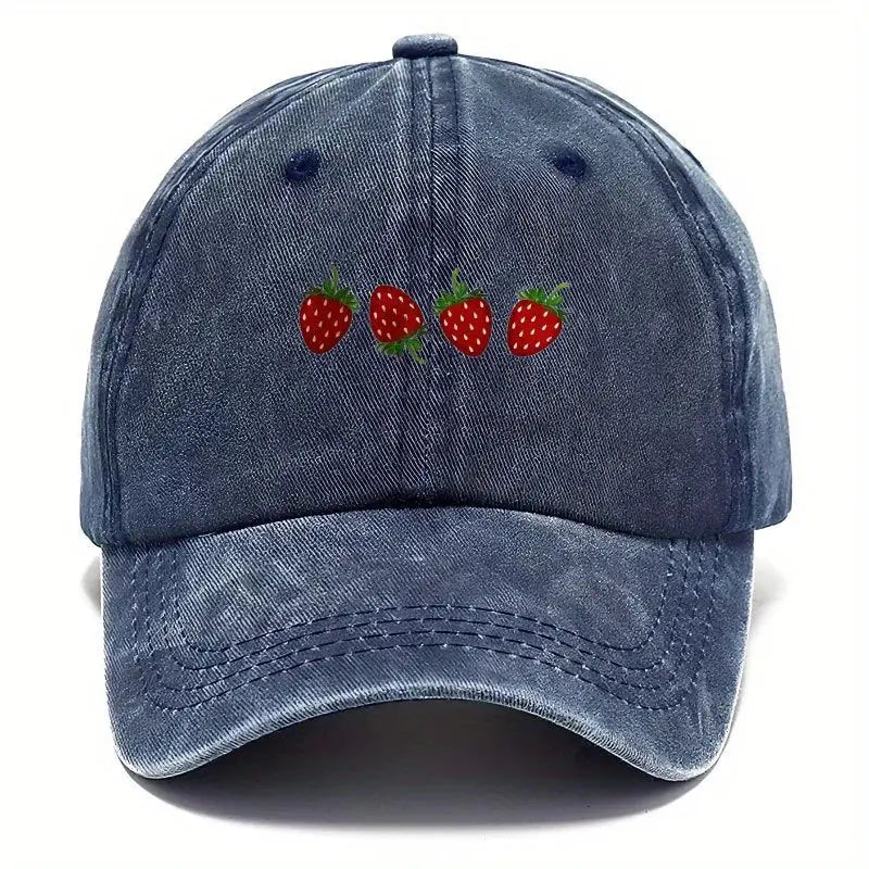 Casquette Motif - Fraise Caporia