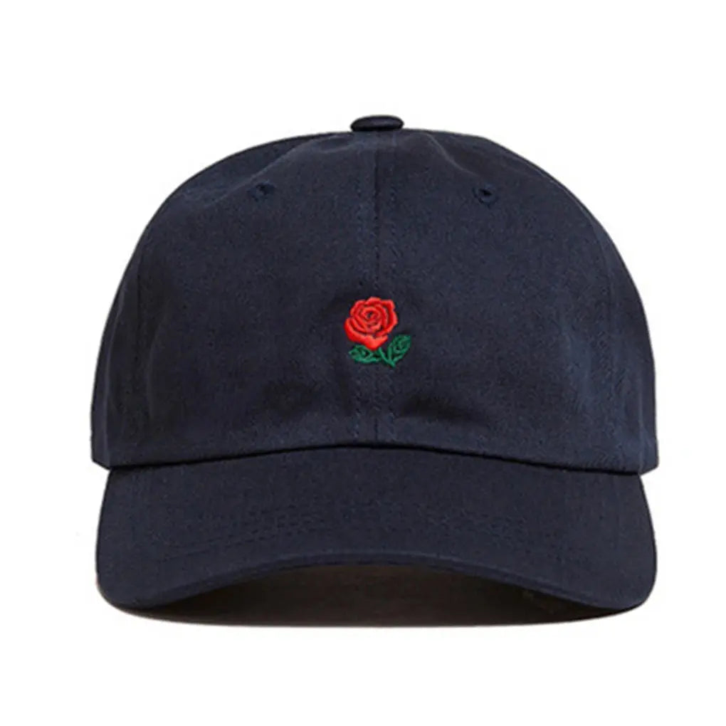 Casquette Coton Brodée - Rose Caporia