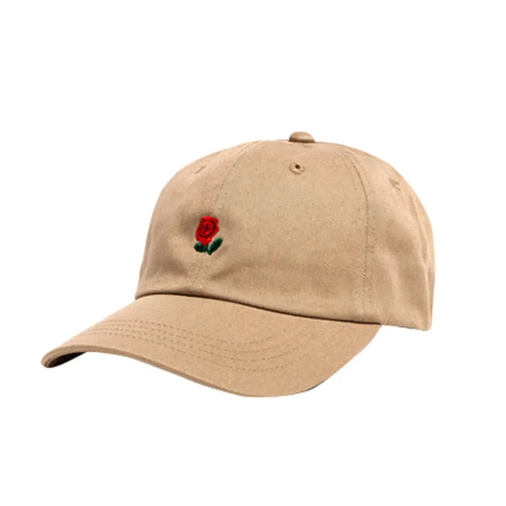 Casquette Coton Brodée - Rose Caporia