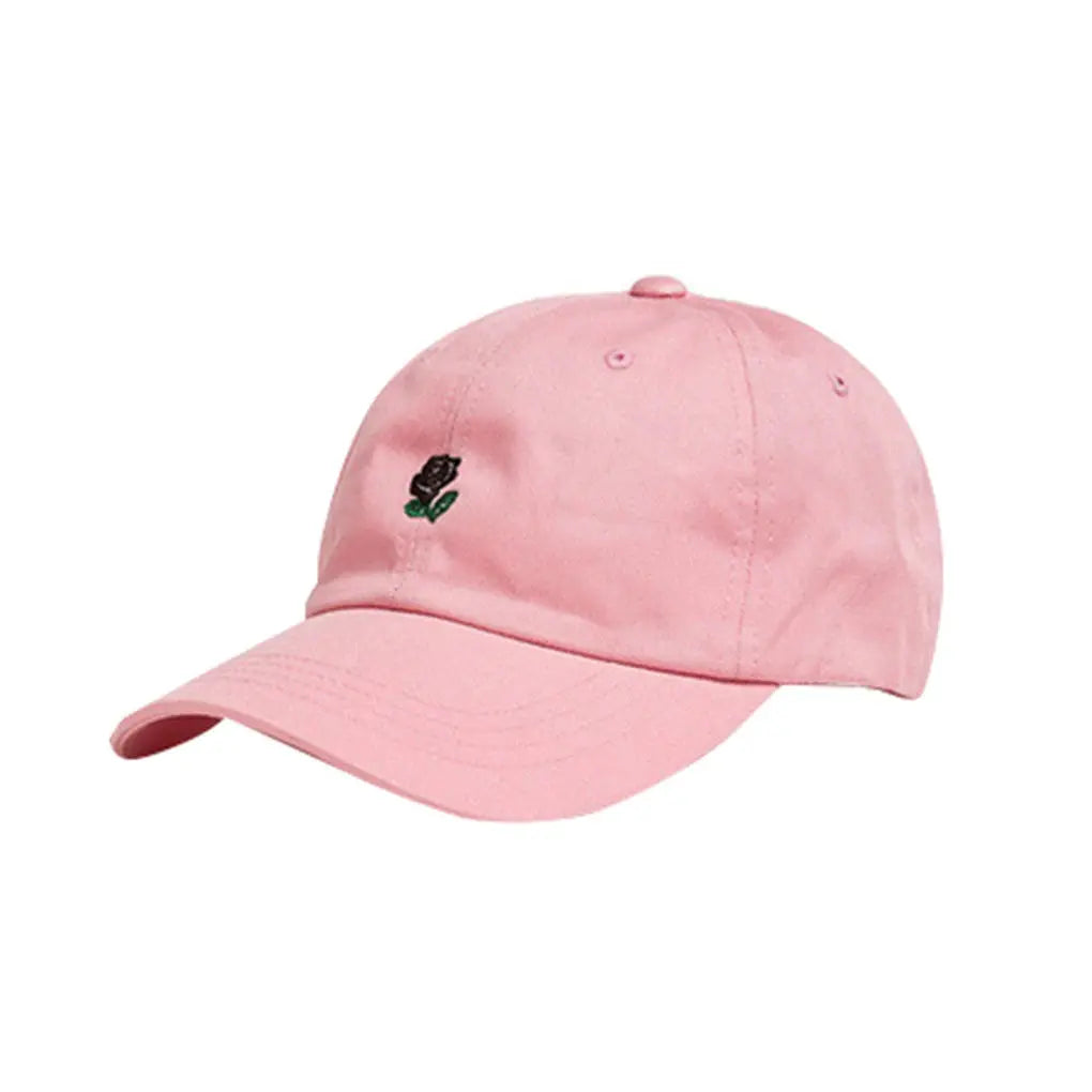 Casquette Coton Brodée - Rose Caporia