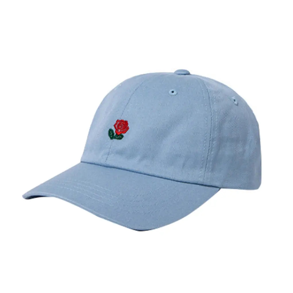Casquette Coton Brodée - Rose Caporia