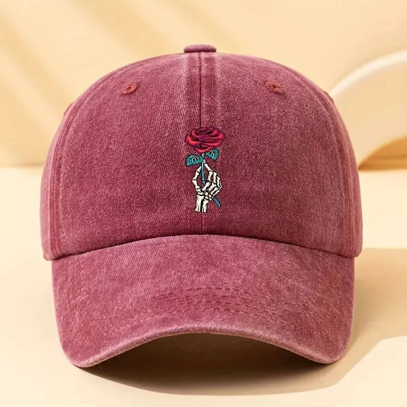 Casquette Motif - Rose Caporia