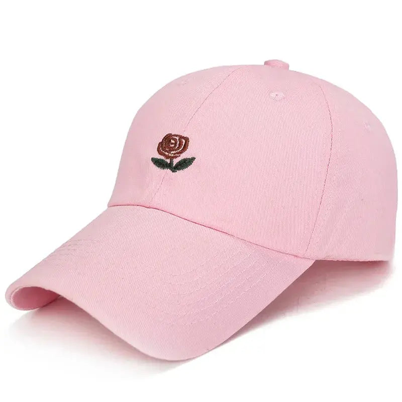 Casquette Motif Coton - Rose Caporia